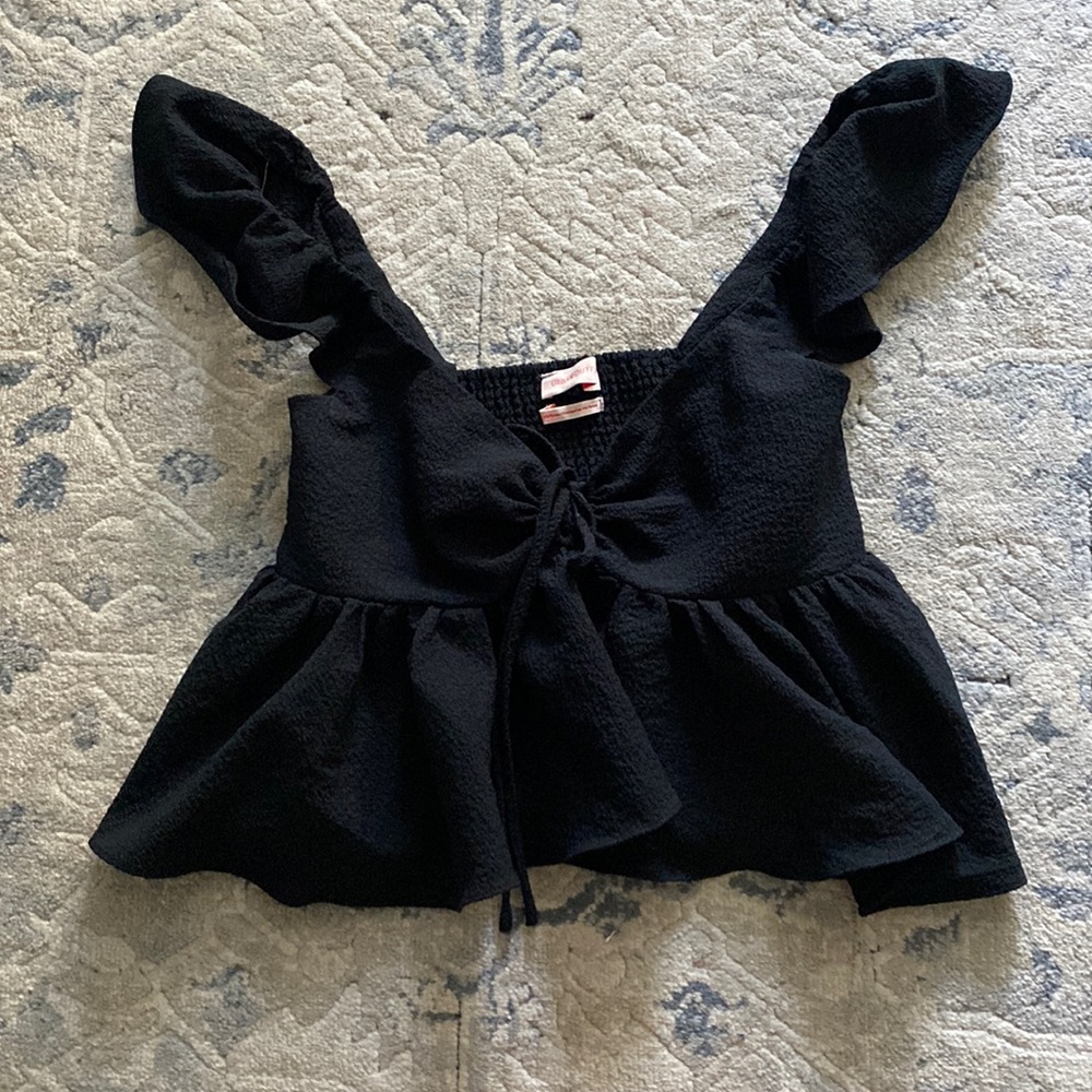 Urban outfitters keyhole baby doll blouse